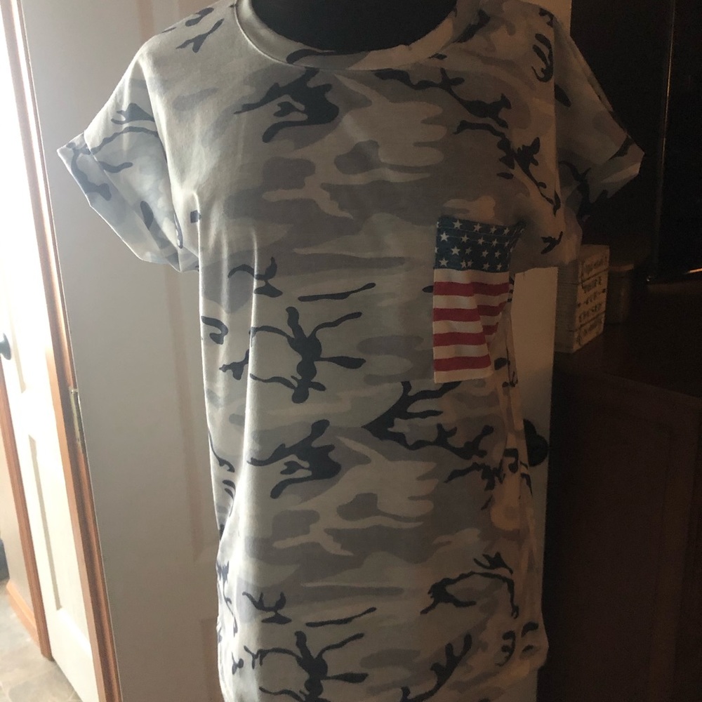 Camo Flag Pocket Shirt